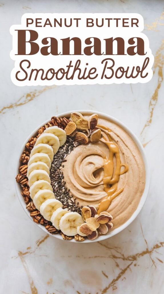 Peanut Butter Banana Smoothie Bowl