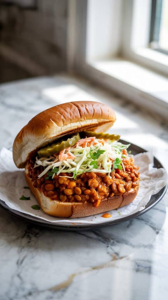 Spicy Lentil Sloppy Joes
