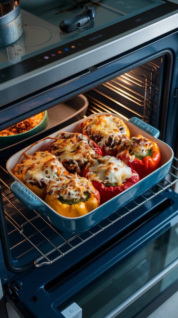 Stuffed Bell Peppers with Quinoa & Black Beans