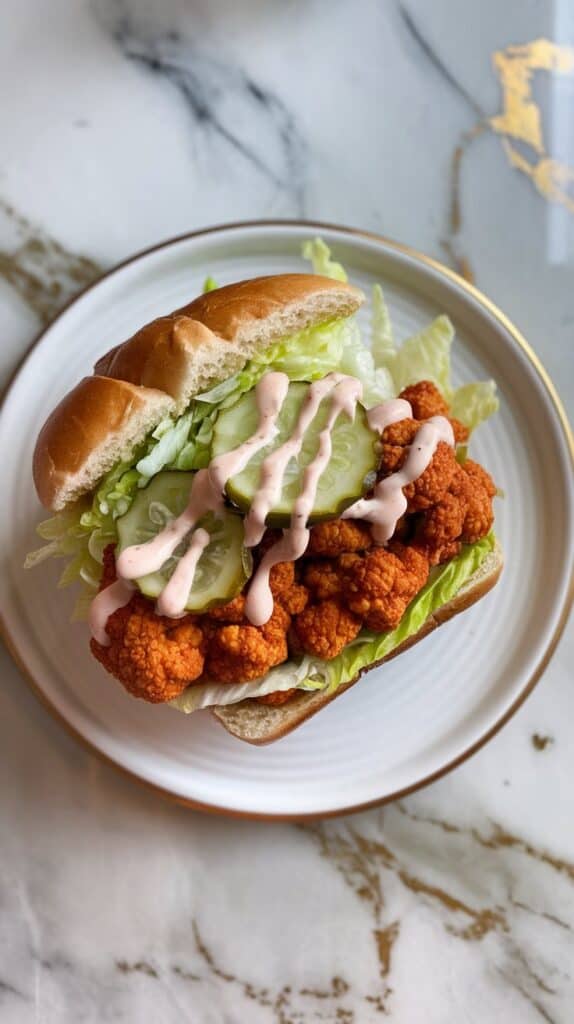 Buffalo Cauliflower Sandwich