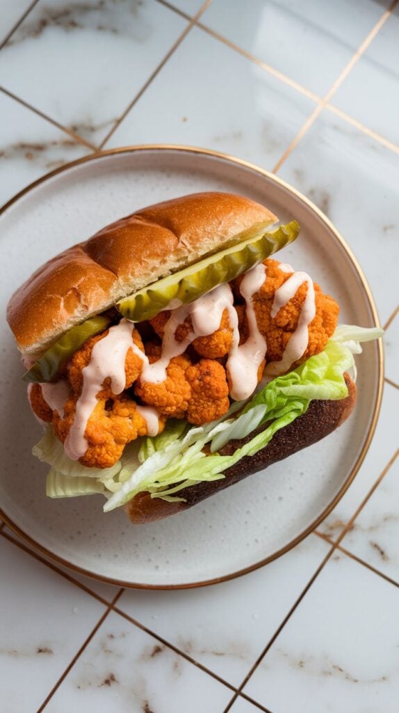Buffalo Cauliflower Sandwich