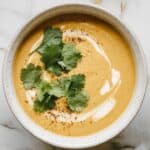Silken Tofu Sweet Corn & Cilantro Soup