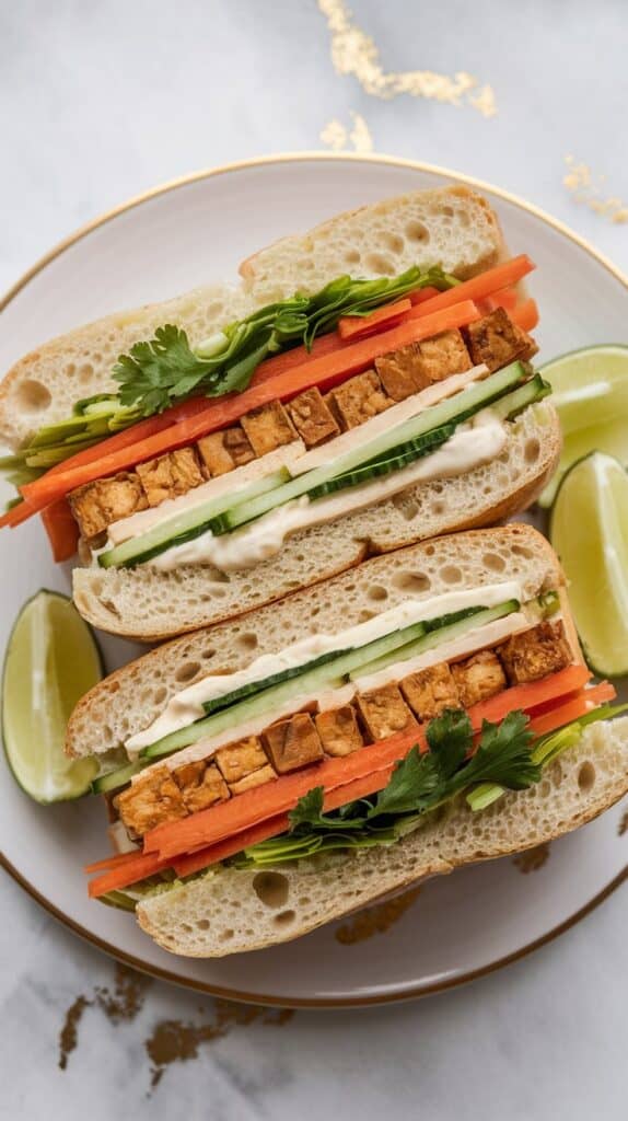 Tofu Banh Mi with Pickled Veggies