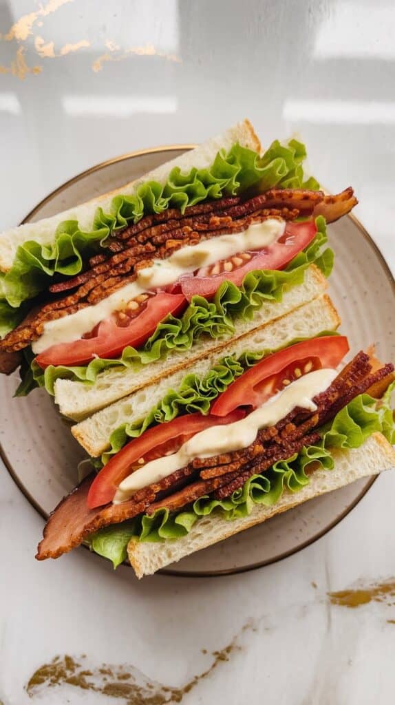 Vegan BLT with Tempeh Bacon