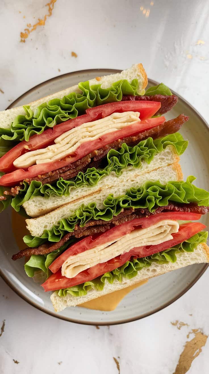 Vegan BLT with Tempeh Bacon