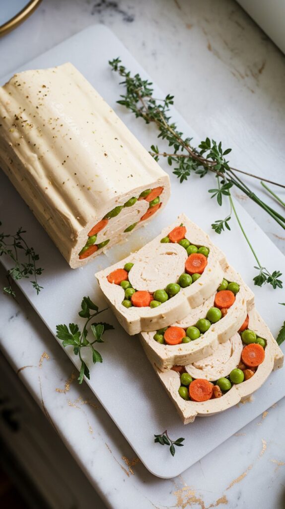Roasted Vegetable Silken Tofu Terrine