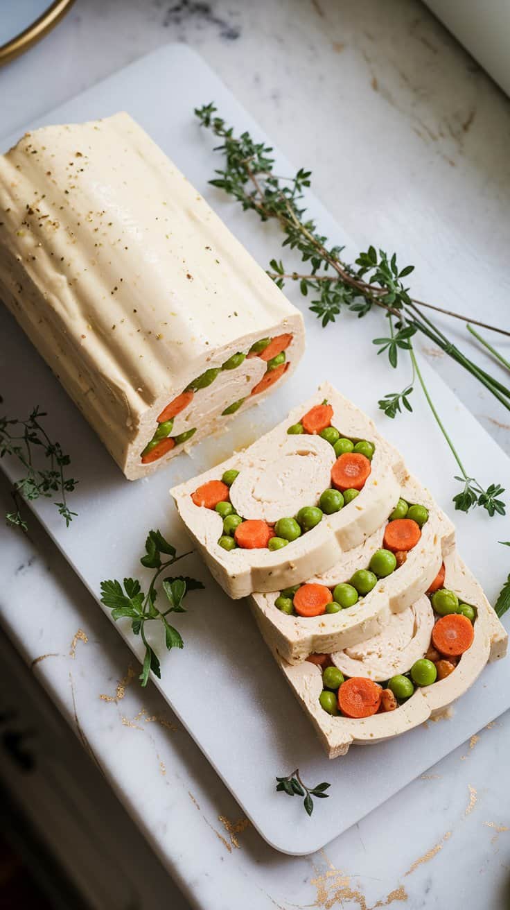 Roasted Vegetable Silken Tofu Terrine