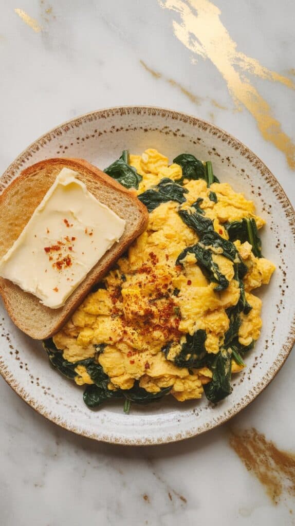 Tofu Scramble with Spinach & Turmeric