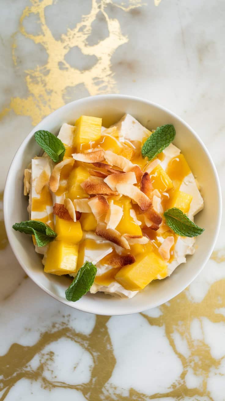 Tropical Fruit Silken Tofu Salad