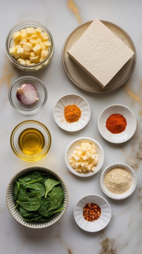 Tofu Scramble with Spinach & Turmeric