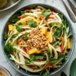 Silken Tofu Mango Green Papaya Salad