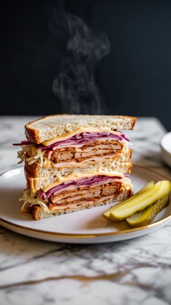Vegan Reuben Sandwich with Sauerkraut