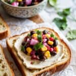Black Bean and Corn Salsa Sandwich