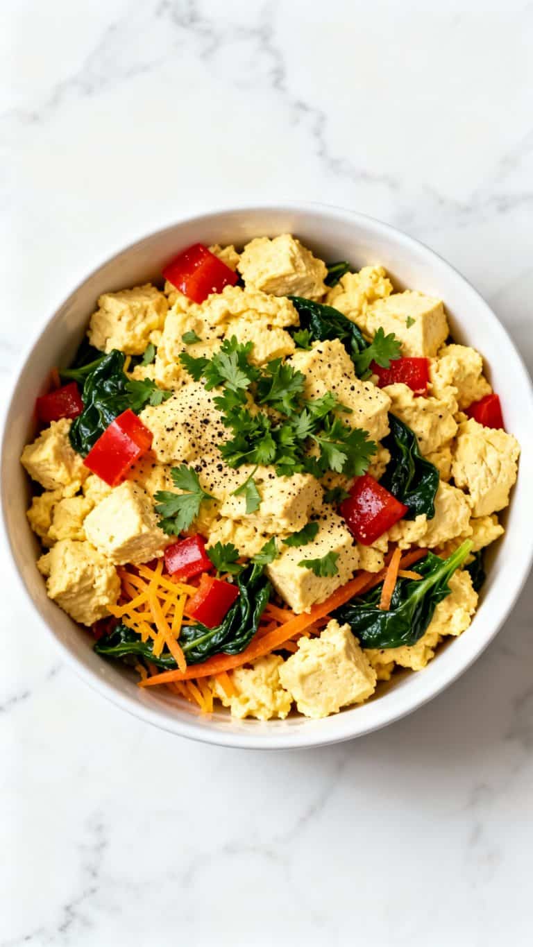 Silken Tofu Scramble with Veggies