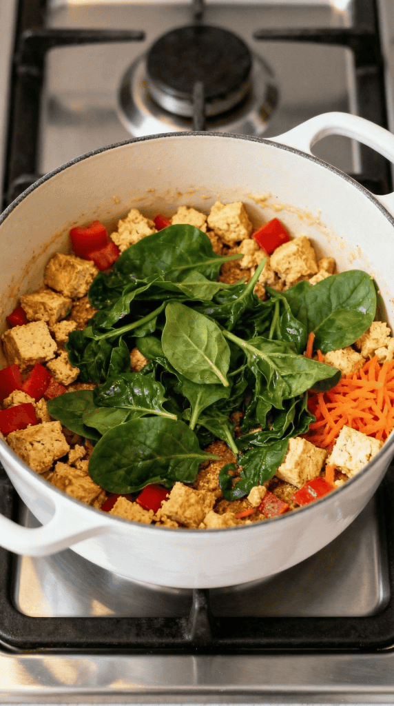 Silken Tofu Scramble with Veggies