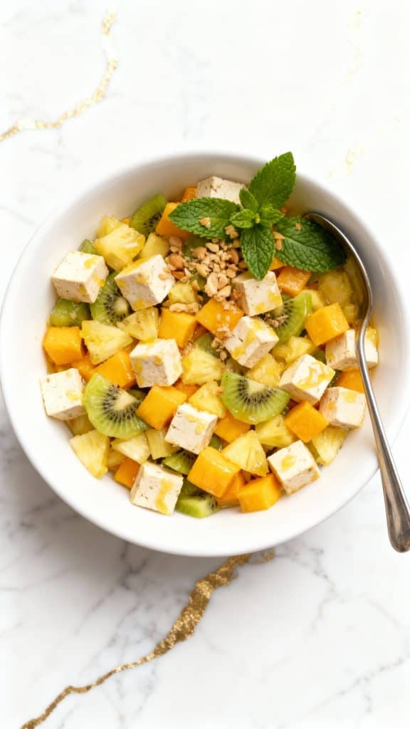 Tropical Fruit Silken Tofu Salad