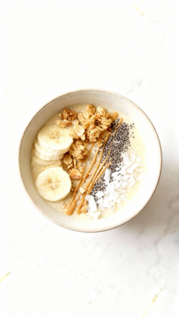 Peanut Butter Banana Smoothie Bowl
