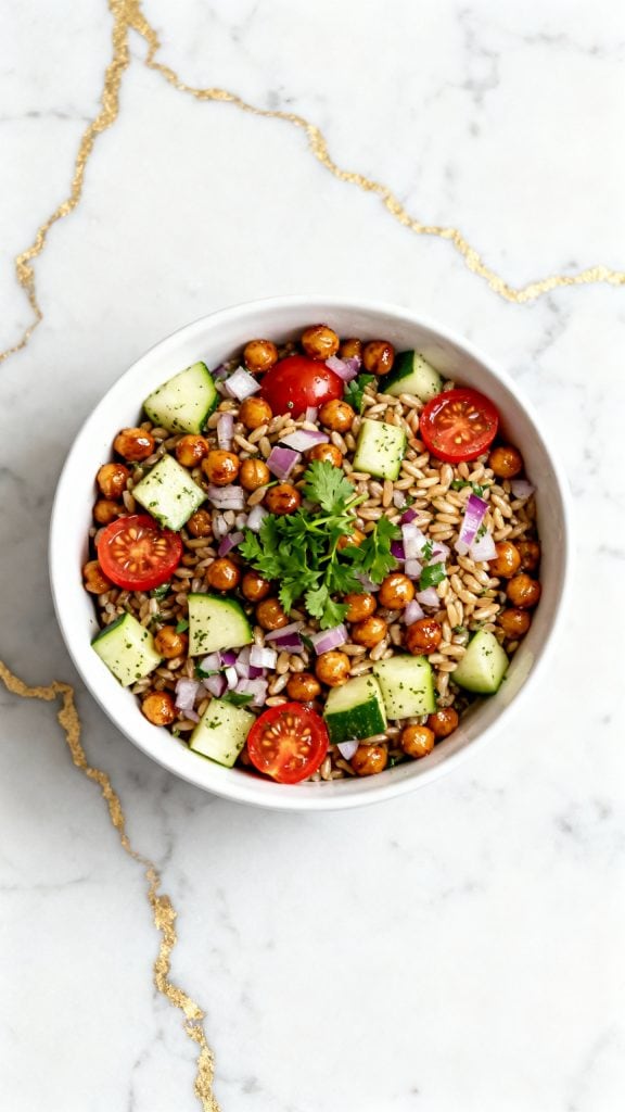 Roasted Chickpea & Farro Salad