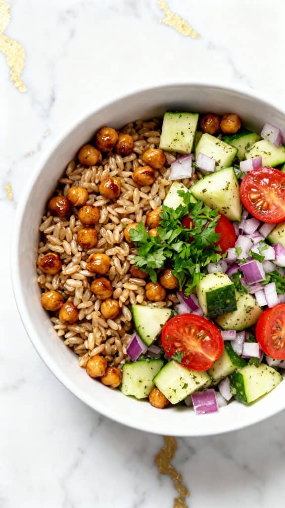Roasted Chickpea & Farro Salad
