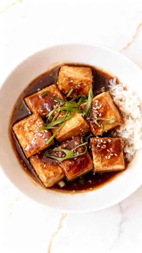 Lemongrass Plum Sauce Silken Tofu
