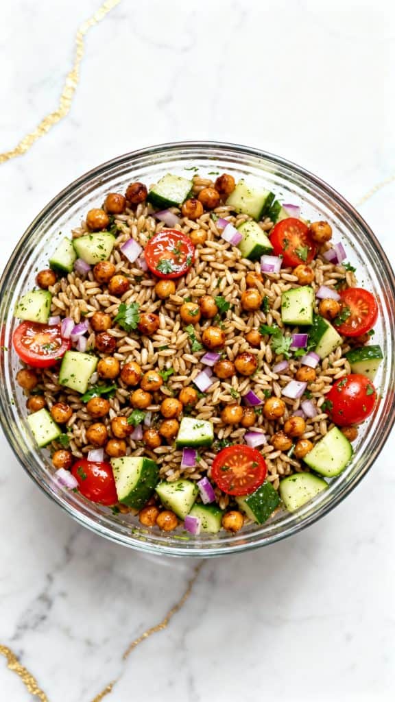 Roasted Chickpea & Farro Salad
