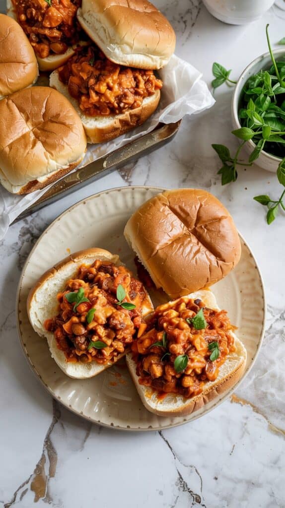 Spicy Lentil Sloppy Joes