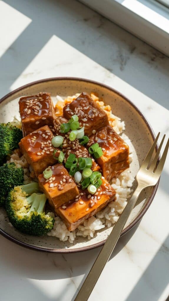 Roasted Tofu with Ginger Miso Glaze – Healthy