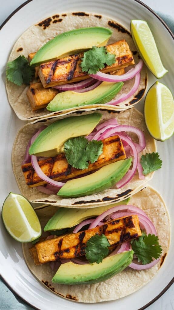 Avocado Grilled Tofu Tacos