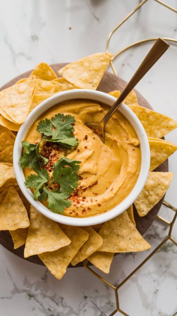 Pumpkin Queso Dip (Dairy-Free Game Day Snack)