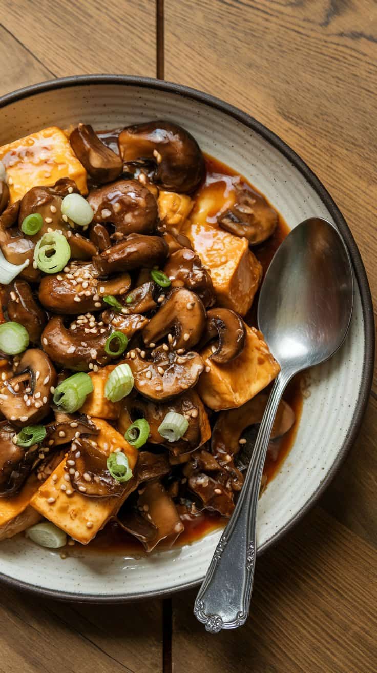 Mushroom Mapo Tofu