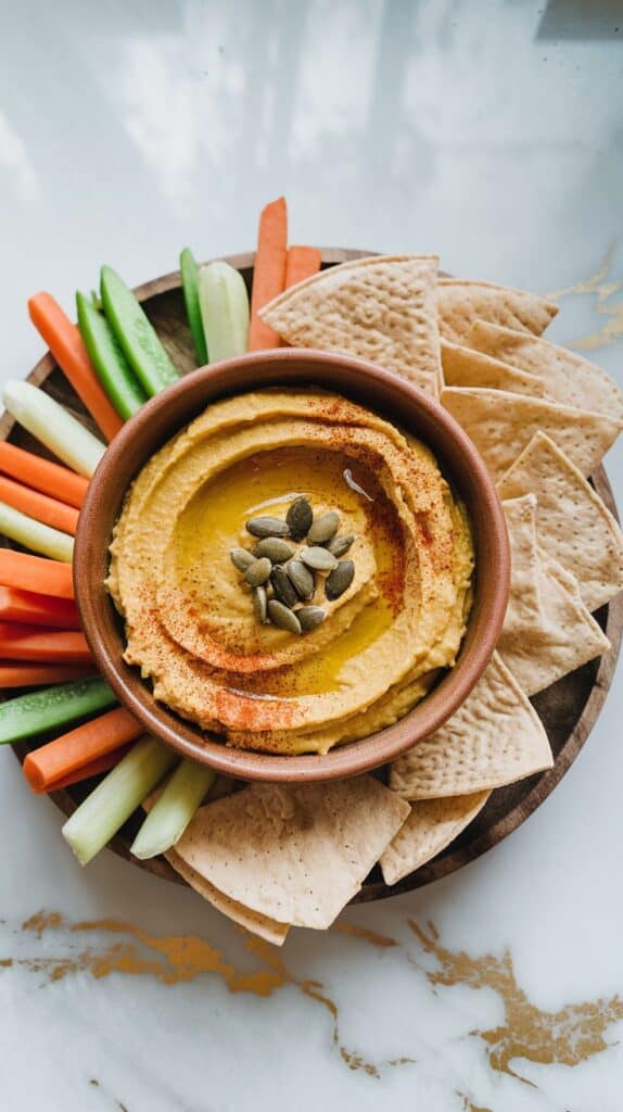 Roasted Pumpkin Hummus with Smoked Paprika
