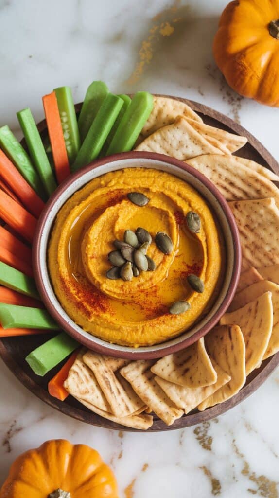 Roasted Pumpkin Hummus with Smoked Paprika