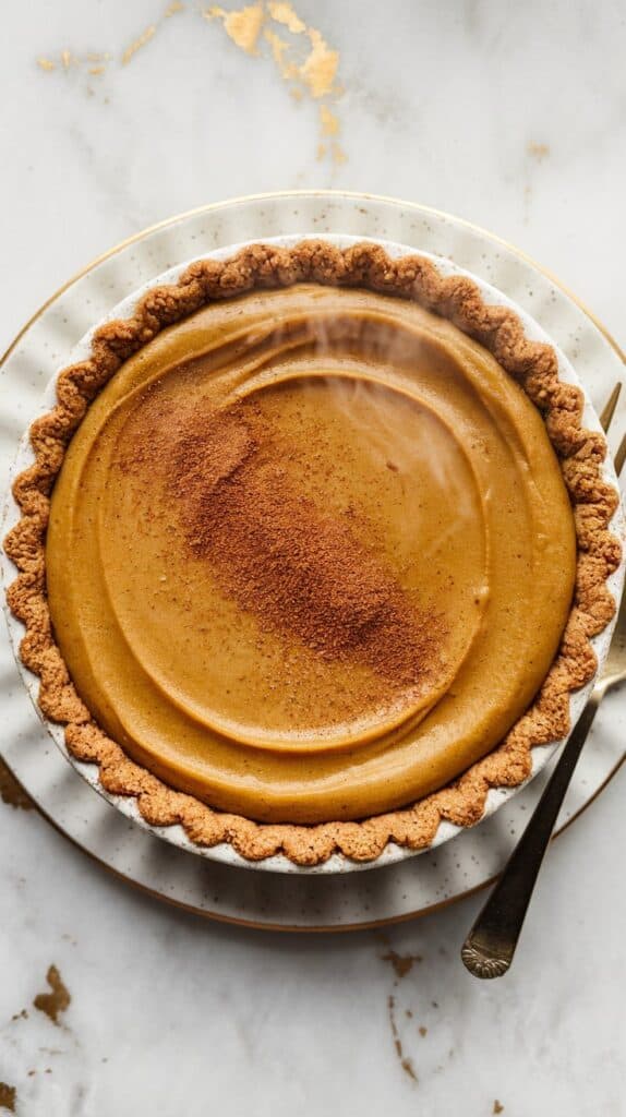 Vegan Pumpkin Pie with Oat Crust