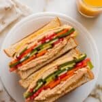 Hummus & Veggie Breakfast Sandwich