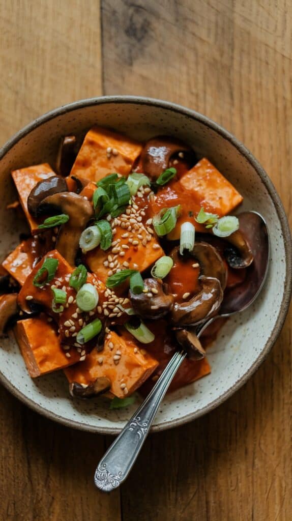 Mushroom Mapo Tofu