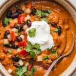 Spicy Vegan Pumpkin Chili with Black Beans