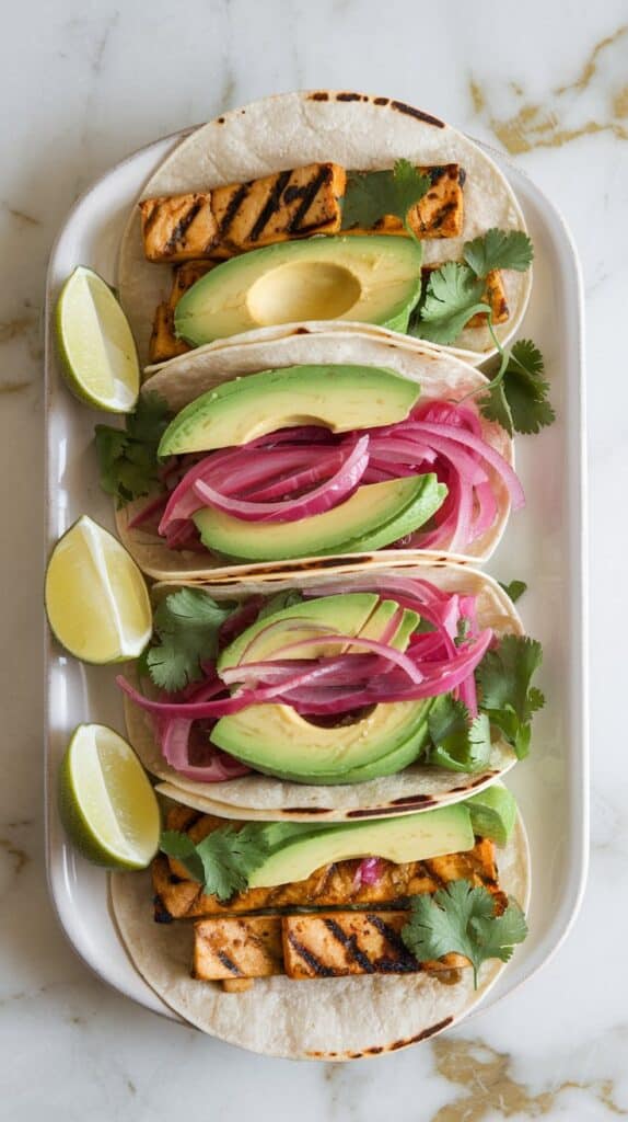 Avocado Grilled Tofu Tacos