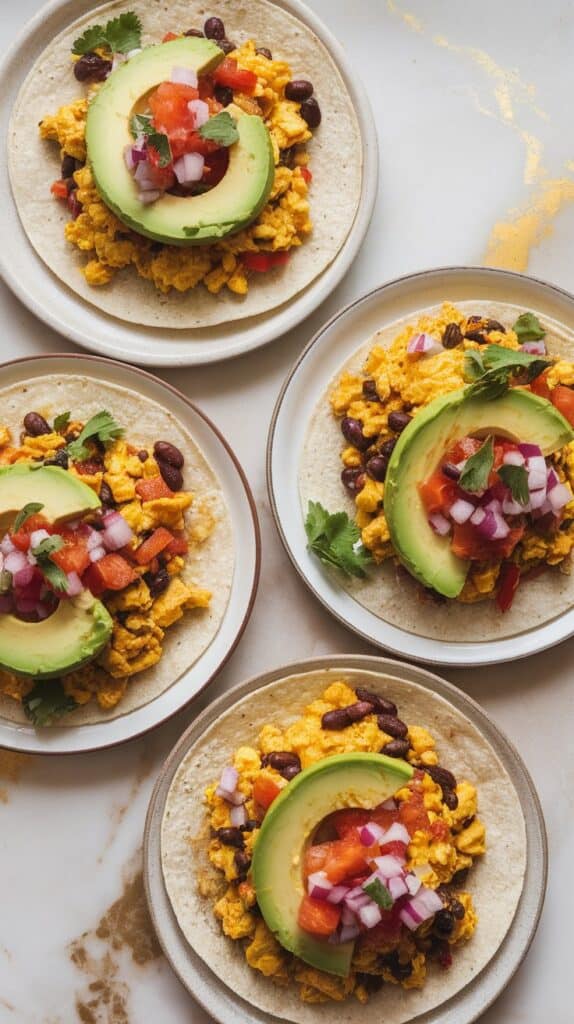 Vegan High-Protein Tofu Scramble Breakfast Burrito