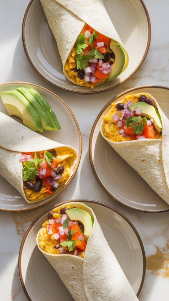 Vegan High-Protein Tofu Scramble Breakfast Burrito