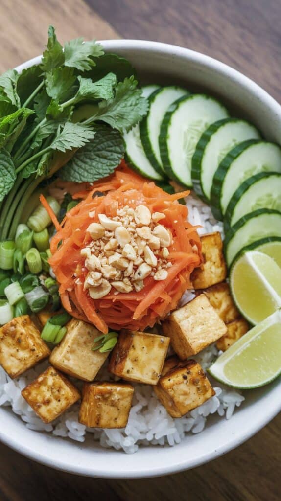 Vietnamese-Inspired Tofu Bowl