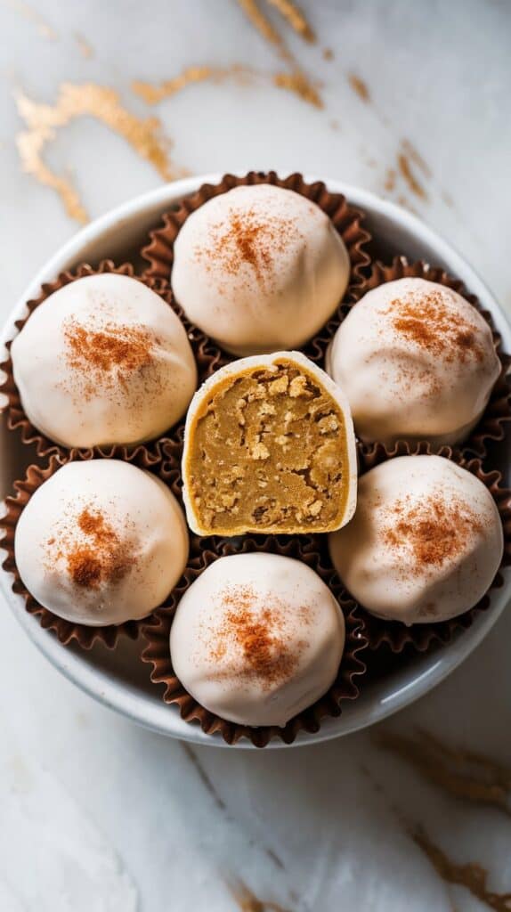 Pumpkin Spice Truffles (5 Ingredients)