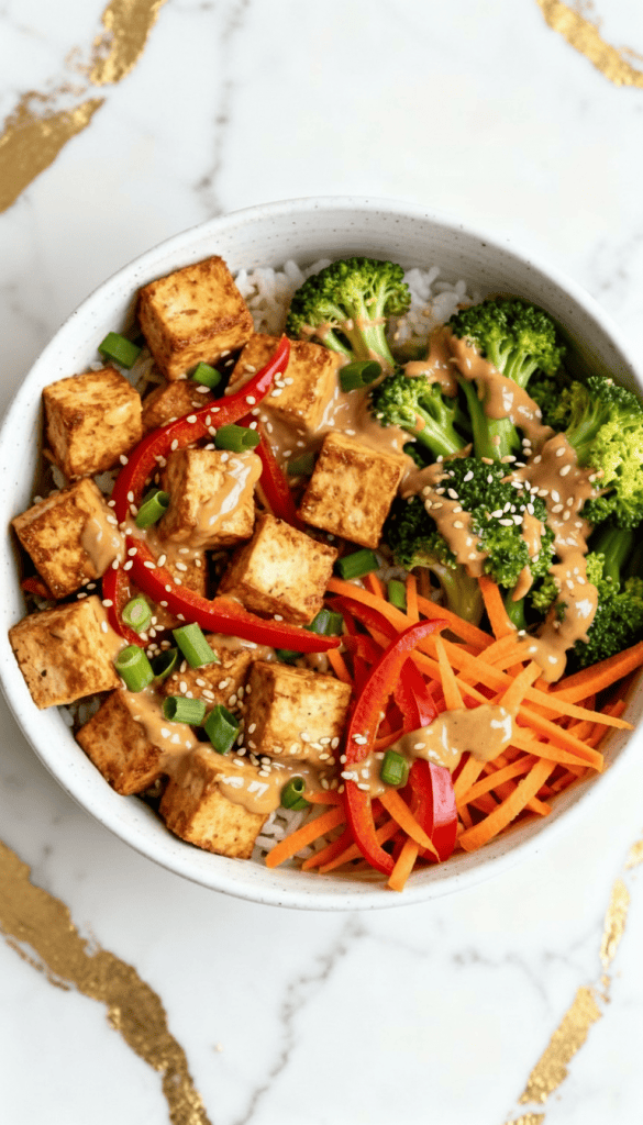 Stir-Fried Tofu with Peanut Sauce