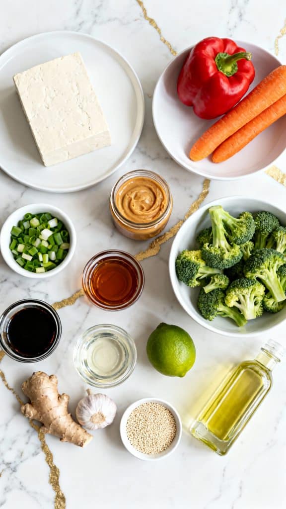 Stir-Fried Tofu with Peanut Sauce