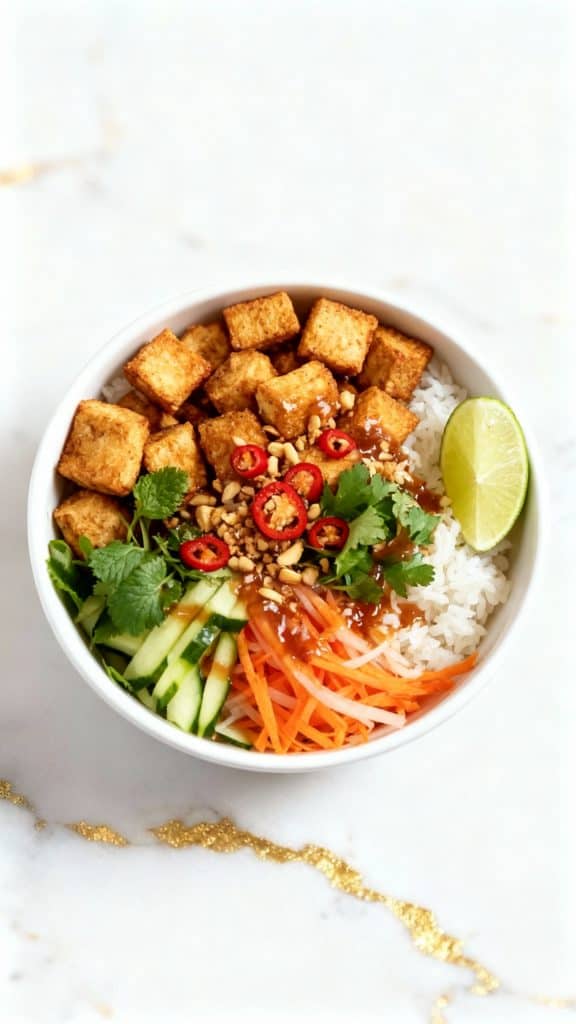 Vietnamese-Inspired Tofu Bowl