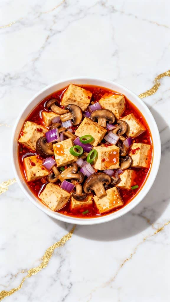Mushroom Mapo Tofu