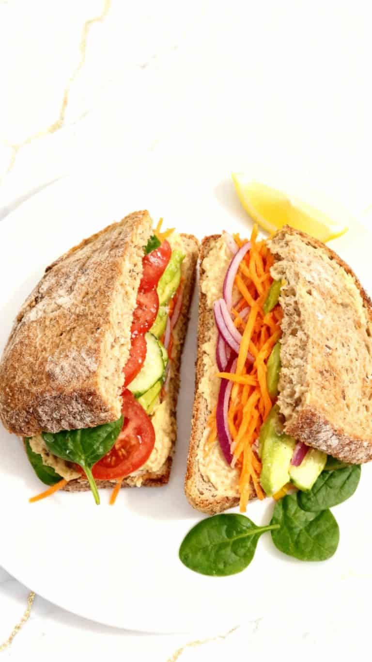 Hummus & Veggie Breakfast Sandwich