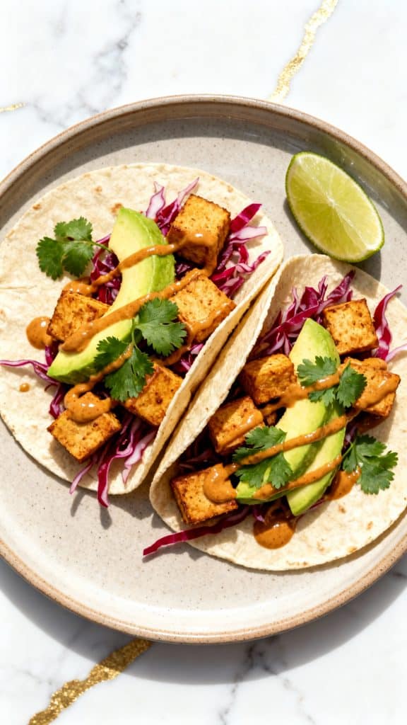 Avocado Grilled Tofu Tacos