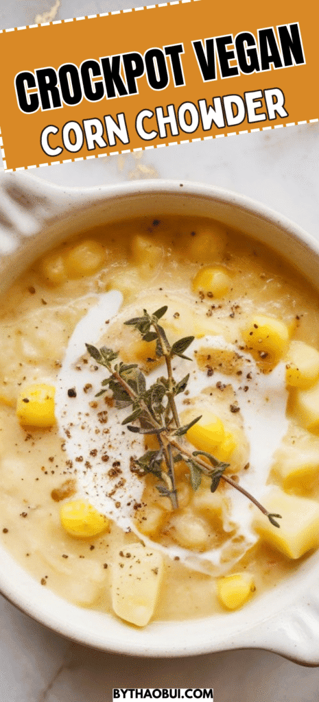 Crockpot Vegan Corn Chowder 2