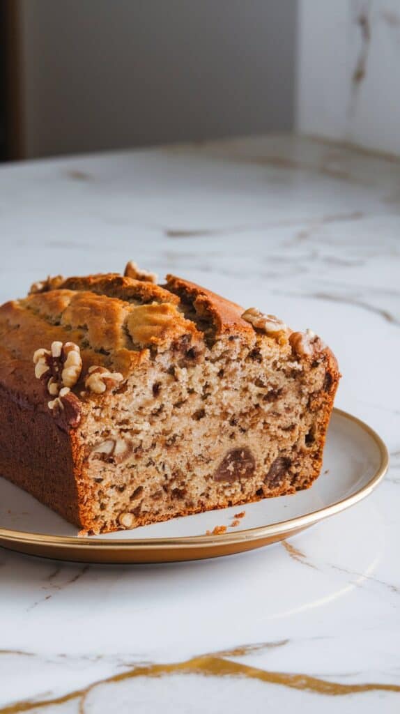 Vegan Banana Bread – Moist, Hearty, and Packed with Walnuts