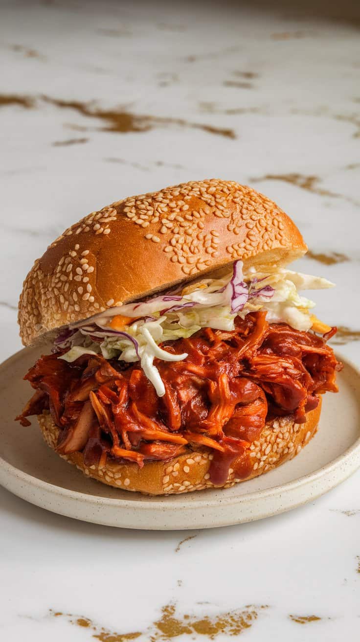 Crockpot Vegan Jackfruit “Pulled Pork”